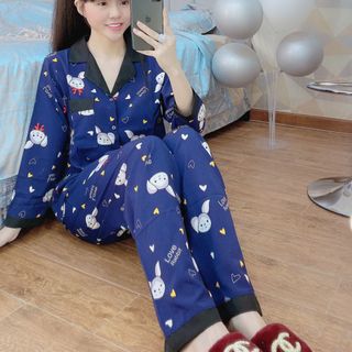 Đồ bộ lụa tay dài quần dài