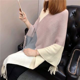 ÁO CHOÀNG LEN PHỐI MÀU VẠT