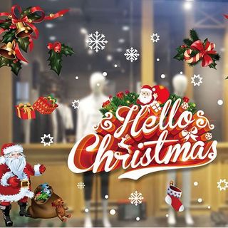 Decal dán kính trang trí noel chỉ dán được kính - SDJ1006 giá sỉ