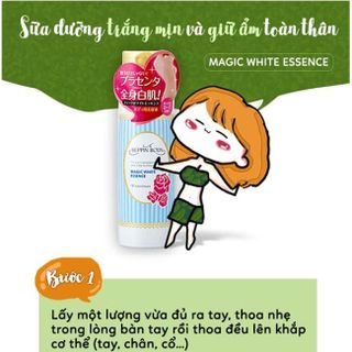 BEPPIN BODY-Sữa dưỡng trắng mịn và giữ ẩm toàn thân MAGIC WHITE ESSENCE
