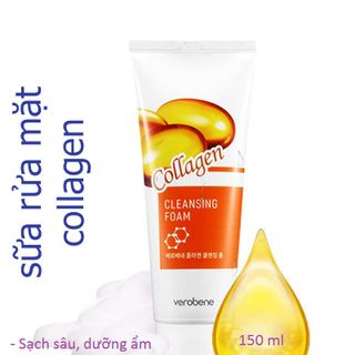 Sữa rửa mặt Collagen Hàn Quốc Verobene Collagen Cleansing Foam 150ml giá sỉ