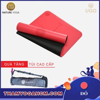 Thảm Yoga CAO CẤP UGO Chuyên Nghiệp Cao Su Tự Nhiên Hai Mặt Chống Trượt