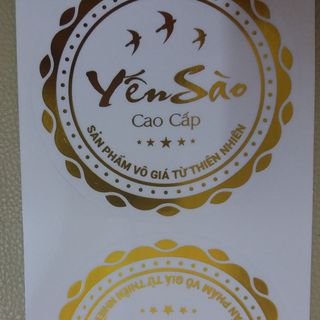 Tem dán ép kim Yến Sào Cao Cấp