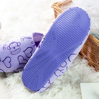 Dép đi trong nhà Chất liệu bông và vải nhung mềm mại hình thú cực cute