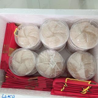 10G Yến tinh chế sạch lông nguyên chất -Tặng kèm nguyên liệu đường phèn chưng yến
