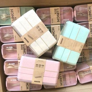 HỘP CƠM LÚA MẠCH 3 TẦNG ĐỦ 3 MÀU CHUYÊN SỈ