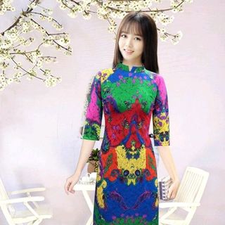 áo dài gấm