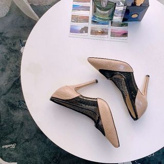 Bal vân cá sấu phối lưới ôm chân phom chuẩn