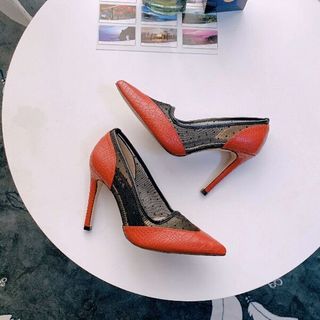 Bal vân cá sấu phối lưới ôm chân phom chuẩn