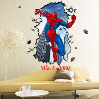 Decal dán tường siueeu nhân - Y003 giá sỉ