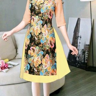 áo dài cách tân họa tiết