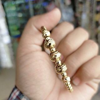 Vòng tay bi hàng titan mạ vàng godl