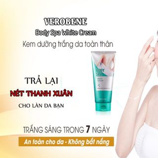 Kem Hàn Quốc Dưỡng Trắng Da Toàn Thân Verobene BODY Spa White Cream 200ml