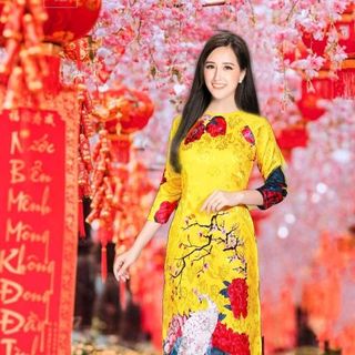 Áo dài họa tiết