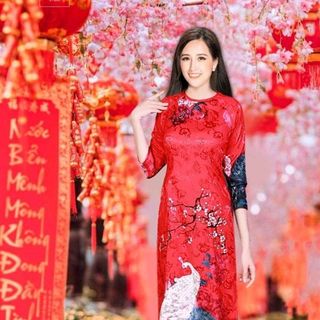Áo dài họa tiết