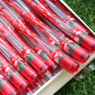 bông sáp bông hồng sáp thơm nguyên cây hàng y hình