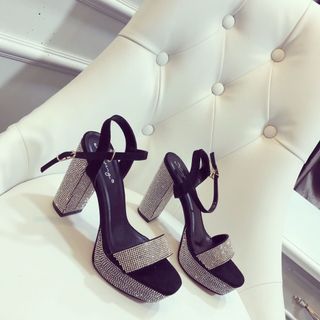 Giày sandal cao gót trụ s