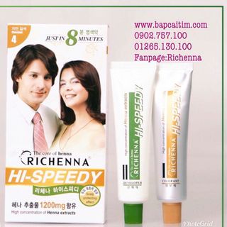 thuốc nhuộm tóc thảo dược Richenna Hàn Quốc