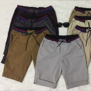 Quần short kaki nam co giãn lưng bo