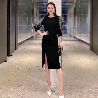 Đầm thun đính hạt