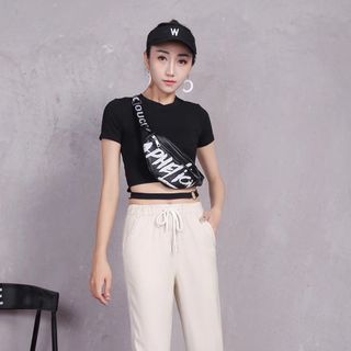 Quần jogger nữ kaki thun 19301