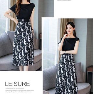 ĐẦM HỌA TIẾT PHỐI VOAN 2 LỚP - DT1062