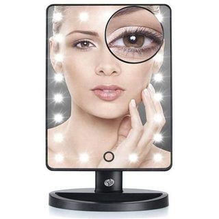 Gương vuông trang điểm gắn đèn led - Led touch dimmable makeup mirror