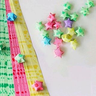 giấy xếp sao kiểu y hình