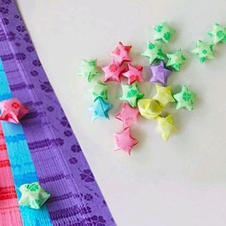 giấy xếp sao kiểu y hình