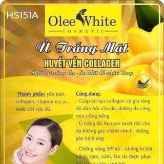 ủ trắng mặt huyết yếncollagen