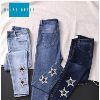 Quần jean nữ 8t ép cườm Anfa