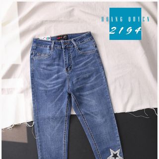 Quần jean nữ 8t ép cườm Anfa