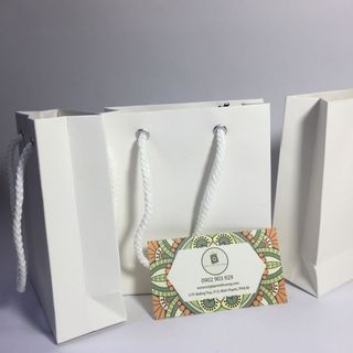 Túi giây trắng 13-15-5cm cán màng