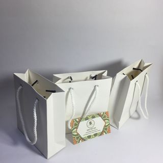 Túi giây trắng 13-15-5cm cán màng