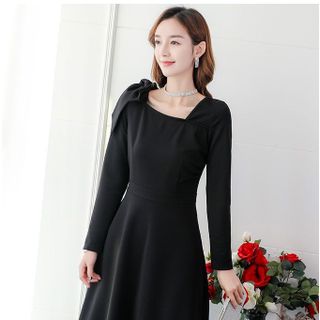 Váy đầm giá sỉ - Đầm váy giá sỉ - Giá bán buôn - Đầm xoè nơ công sở giá buôn giá rẻ mới nhất dạo phố dự tiệc