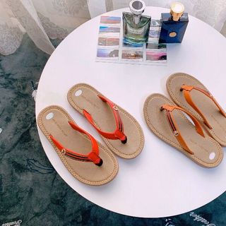 Dép kẹp da đính nơ siêu nhẹ êm chân