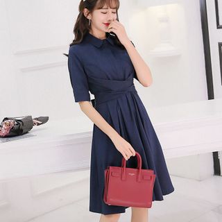 Váy đầm giá sỉ - Đầm váy giá sỉ - Giá bán buôn - Đầm xoè thắt eo công sở giá buôn giá rẻ mới nhất dạo phố dự tiệc