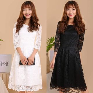 Váy đầm giá sỉ - Đầm váy giá sỉ - Giá bán buôn - Đầm ren xòe chữ a công chúa công sở dạo phố dự tiệc giá buôn giá rẻ mới nhất