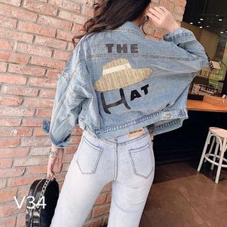 Jean nữ mẫu mới thêu công phu y hình