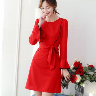 Váy đầm giá sỉ - Đầm váy giá sỉ - Giá bán buôn - Đầm xoè thắt nơ công sở giá buôn giá rẻ mới nhất dạo phố dự tiệc