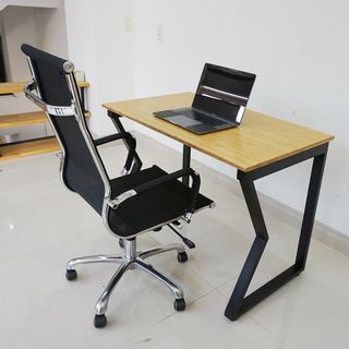 BFMB001 - Bàn làm việc MBamboo 100x60cm chân sắt lắp ráp