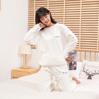 Bộ mặc nhà nhung lông mềm mịn