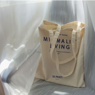 TÚI TOTE TÚI CANVAS - TYPO MINIMALIST LIVING - TÚI BẢO VỆ MÔI TRƯỜNG