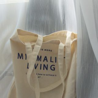 TÚI TOTE TÚI CANVAS - TYPO MINIMALIST LIVING - TÚI BẢO VỆ MÔI TRƯỜNG