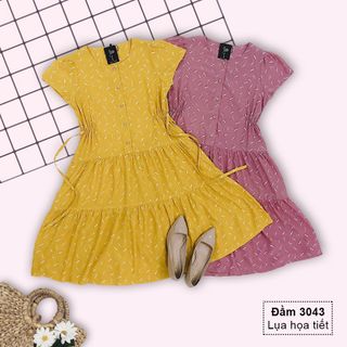ĐẦM BẦU MAXI EO CÁCH ĐIỆU 3043