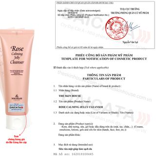 Gel rửa mặt tạo bọt giúp làm dịu da The Skin House