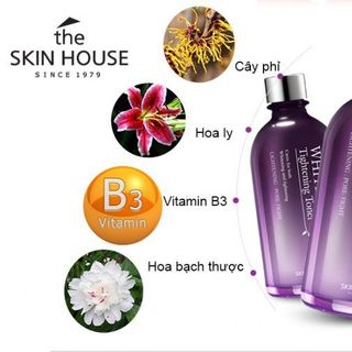 Nước hoa hồng giúp se khít lỗ chân lông và làm sáng da The Skin House