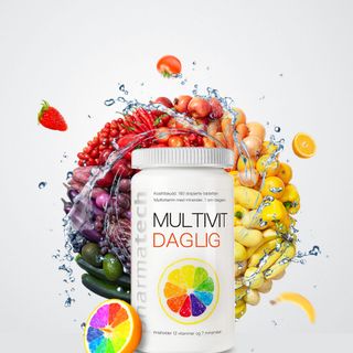 Viên uống bổ sung vitamin và khoáng chất Multivit Daglig - Pharmatech Na Uy