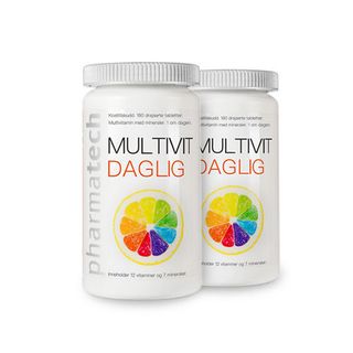 Viên uống bổ sung vitamin và khoáng chất Multivit Daglig - Pharmatech Na Uy