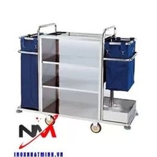 Xe Làm Phòng Inox 2 túi giá sỉ